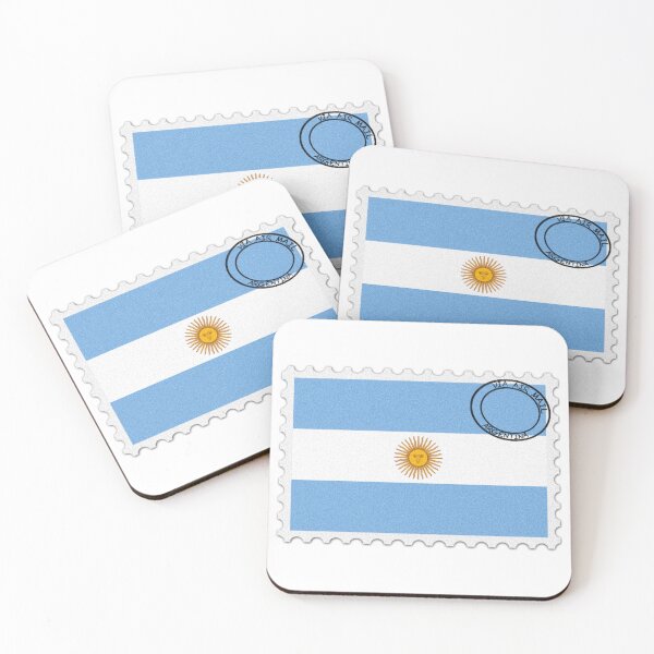 Item preview, Argentina National Flag Postage Stamp designed and sold by red-amber65.