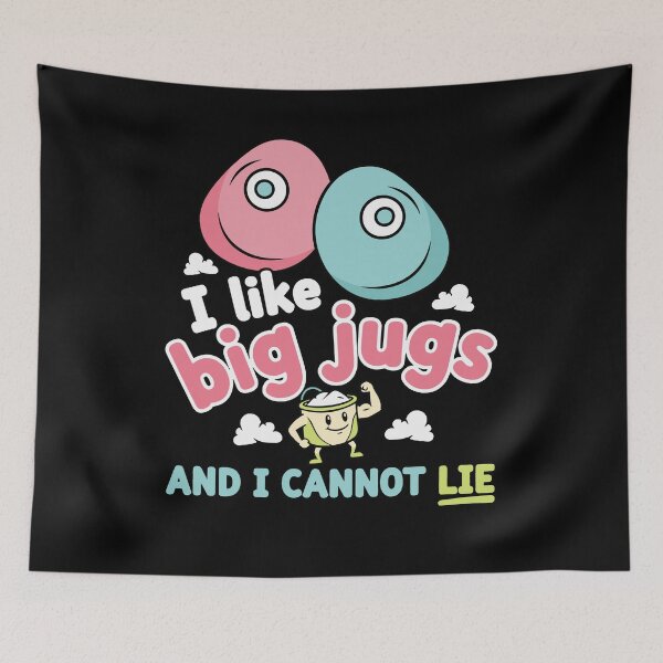 Item preview, I Like Big Jugs Climbing Rock Fun Humor designed and sold by LuminOrb.