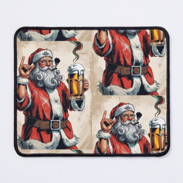 Item preview, Santa Claus Rocks with Beer, cigar - Merry Christmas designed and sold by RSDigitalPrintDesign.