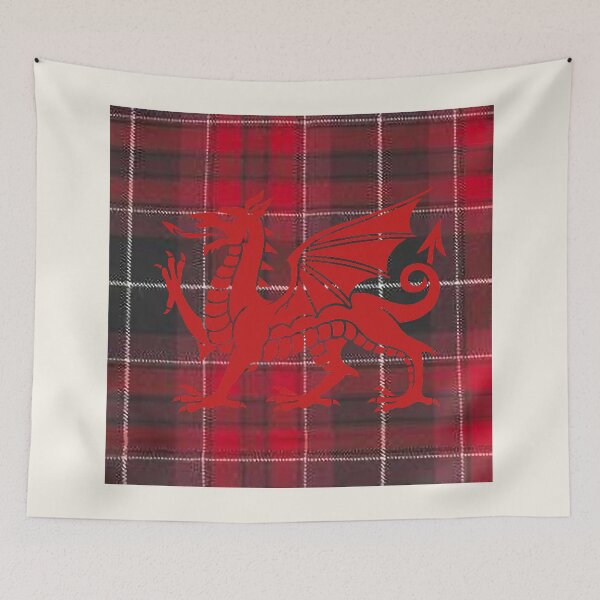 Item preview, Pride Of Wales - Universal - Welsh Tartan & y Ddraig Goch - the red dragon v4 designed and sold by WheelieGdArt.