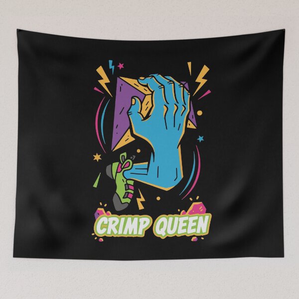 Item preview, Crimp Queen Rock Climbing Bouldering Fun designed and sold by LuminOrb.