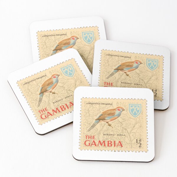 Item preview, Gambia Red-Cheeked Cordon-Bleu Postage Stamp designed and sold by red-amber65.