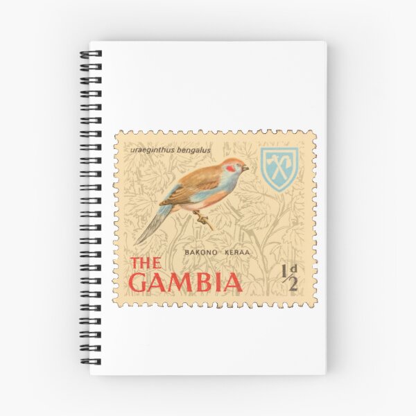 Item preview, Gambia Red-Cheeked Cordon-Bleu Postage Stamp designed and sold by red-amber65.
