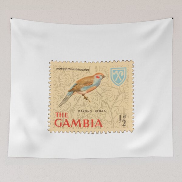 Item preview, Gambia Red-Cheeked Cordon-Bleu Postage Stamp designed and sold by red-amber65.