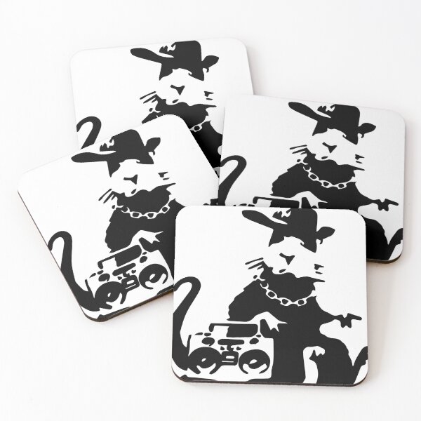 Item preview, Cool Stencil Rat DJ With Boombox designed and sold by DonVivaldo.