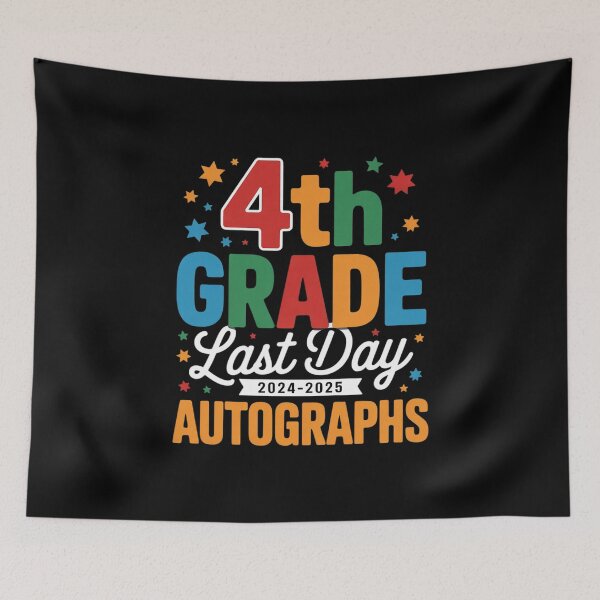 Item preview, Last Day Of School Year 2025 Autograph 4th Grade Graduation1  designed and sold by Belkisallen.