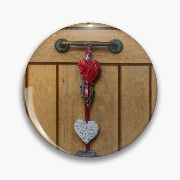 Item preview, Romantic Rustic Wooden Door With Hanging Hearts Decoration For Valentine Home Decor designed and sold by Nmallia.