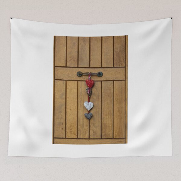Item preview, Romantic Rustic Wooden Door With Hanging Hearts Decoration For Valentine Home Decor designed and sold by Nmallia.