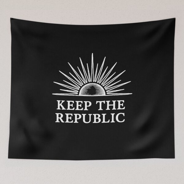 Item preview, Keep the Republic Sunrise Civic Ben Franklin Virtue  designed and sold by The Junto Shop.