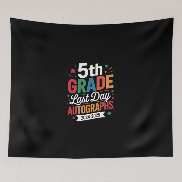 Item preview, Last Day Of School Year 2025 Autograph 5th Grade Graduation  designed and sold by dainegilbert.