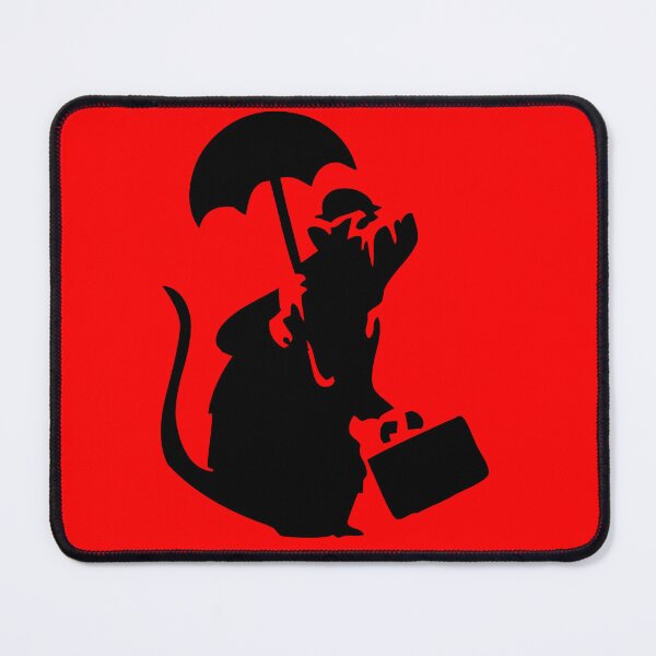 Item preview, Stencil Commuter Rat With Umbrella and Briefcase designed and sold by DonVivaldo.