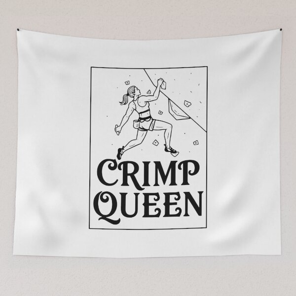 Item preview, Crimp Queen Rock Climbing Adventure Graphic designed and sold by LuminOrb.