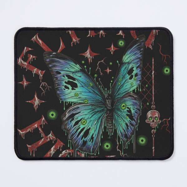Item preview, Metallic Zombie Butterfly: Dead Wings Still FLYING HIGH | Grunge Horror Aesthetic designed and sold by Circebelle017.