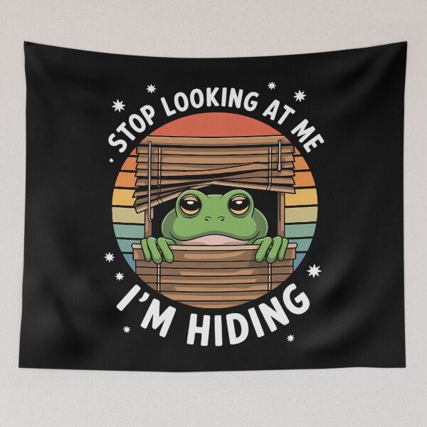 Item preview, Funny Introvert Frog Social Anxiety Humor designed and sold by TikCore.
