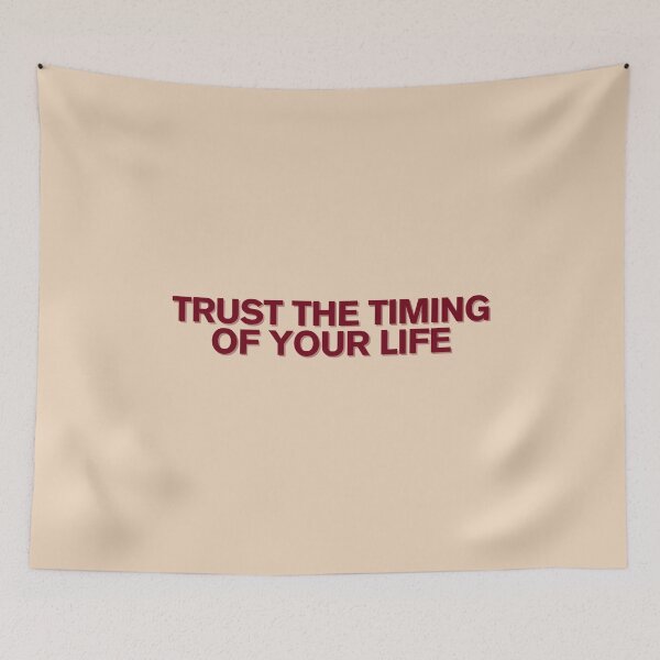 Item preview, Trust the Timing of Your Life – Inspirational Quote Design designed and sold by icreativestudio.