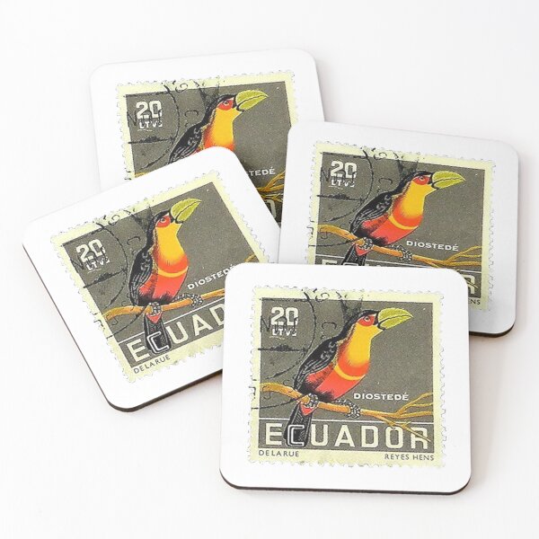 Item preview, Ecuador Toucan Postage Stamp designed and sold by red-amber65.