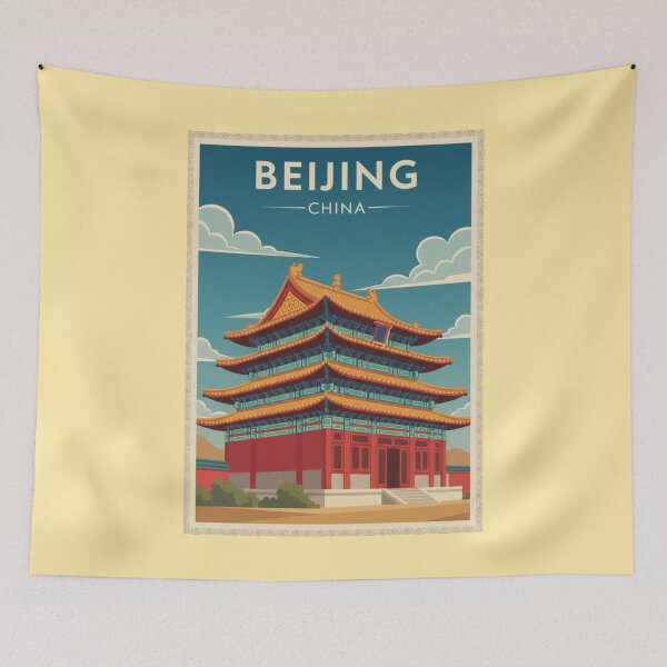 Item preview, Beijing Vintage Travel Art - Lama Temple - China designed and sold by Wanderprintt.