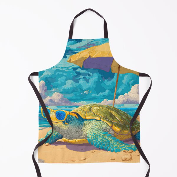 Item preview, Sea Turtle Series – Cloudy Chill Vibes Painting designed and sold by CuongArtLab.