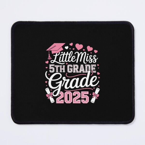 Item preview, Little Miss 5th Grade Graduation Graduate Coquette Bow Kids  designed and sold by dainegilbert.