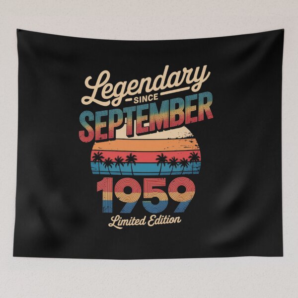 Item preview, Birthday Legendary Since September 1959 Gift  designed and sold by TiredPack.