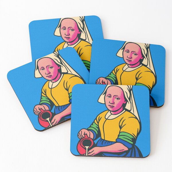 Item preview, The Milkmaid - Modern Pop Art Reimagined designed and sold by ThanksForToday.