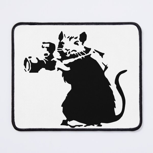 Item preview, Iconic Stencil Rat Photographer Taking Picture designed and sold by DonVivaldo.
