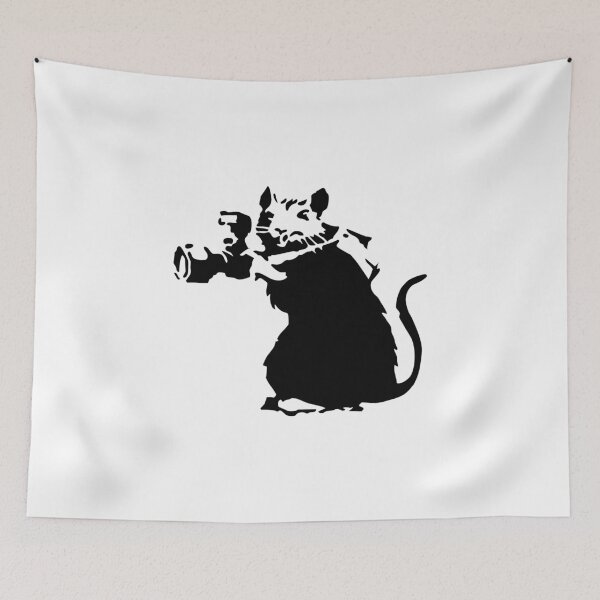 Item preview, Iconic Stencil Rat Photographer Taking Picture designed and sold by DonVivaldo.
