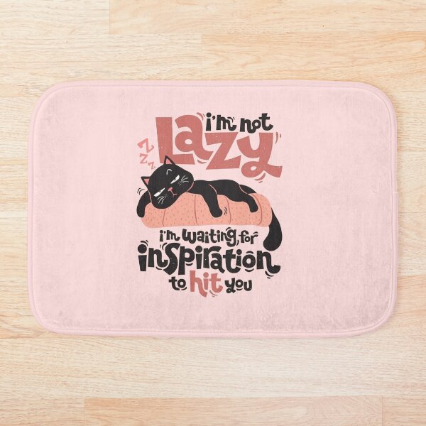 Item preview, Sleepy Cat Inspiration Humor designed and sold by Lineesh Kumar.
