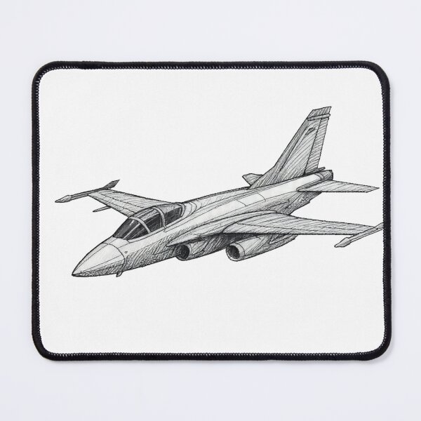 Item preview, Flight Mood Pencil Sketch Jet Sticker designed and sold by Gscode.