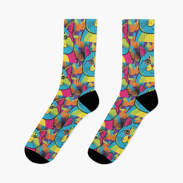 Item preview, Pop Art Cat – Color Explosion Feline Portrait designed and sold by Dogandesighn.