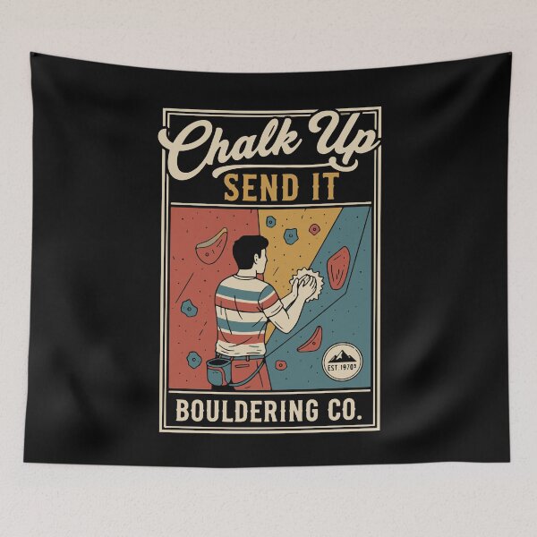 Item preview, Chalk Up Send It Bouldering Co Rock Climbing designed and sold by LuminOrb.