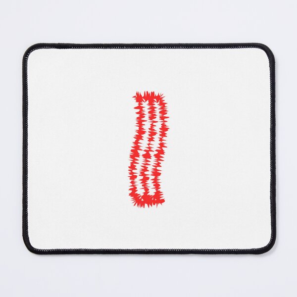 Item preview, Letter I Red Static Glitch Art designed and sold by uncoXab.
