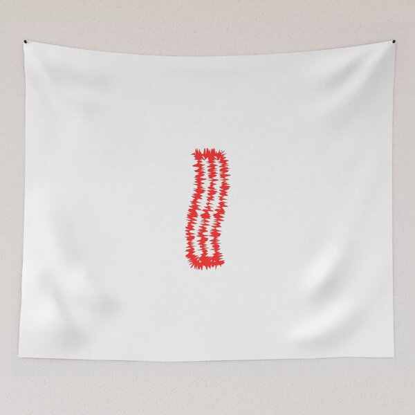 Item preview, Letter I Red Static Glitch Art designed and sold by uncoXab.