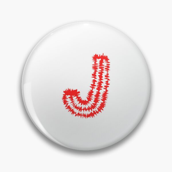 Item preview, Letter J Red Static Glitch Art designed and sold by uncoXab.