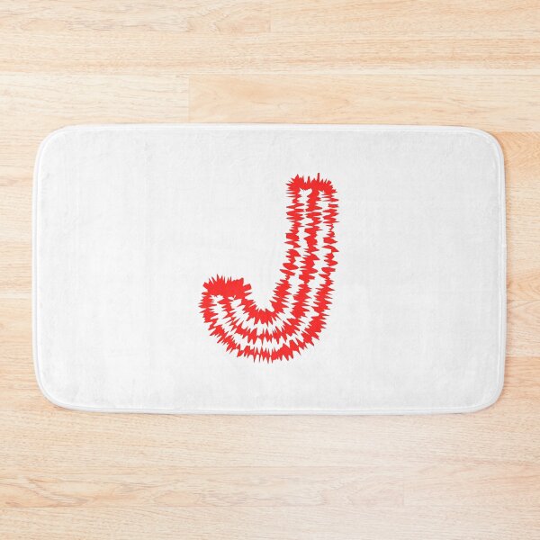 Item preview, Letter J Red Static Glitch Art designed and sold by uncoXab.