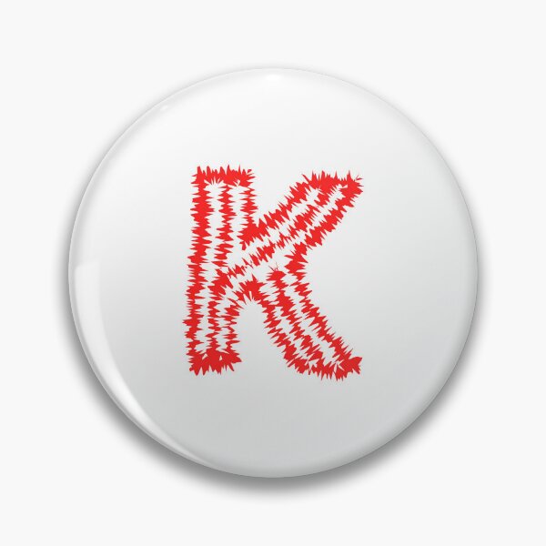 Item preview, Letter K Red Static Glitch Art designed and sold by uncoXab.