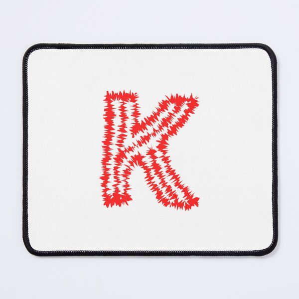 Item preview, Letter K Red Static Glitch Art designed and sold by uncoXab.