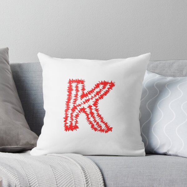 Item preview, Letter K Red Static Glitch Art designed and sold by uncoXab.