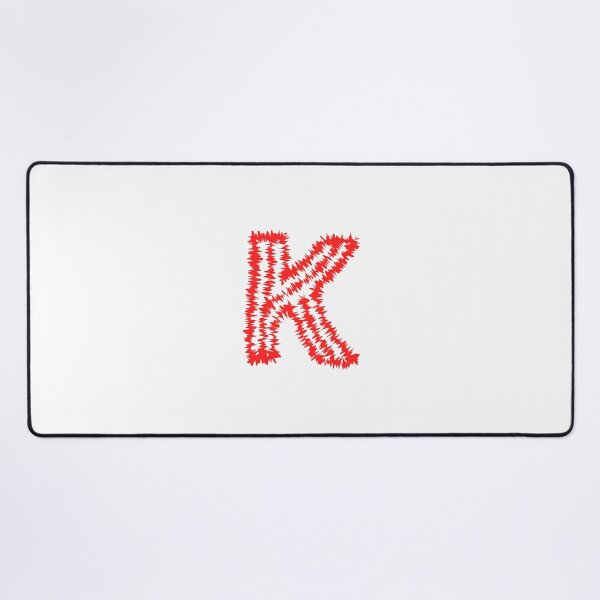 Item preview, Letter K Red Static Glitch Art designed and sold by uncoXab.