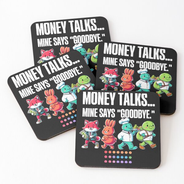 Item preview, "Money Talks, Mine Says Goodbye - Humorous Finance T-Shirt" designed and sold by Snark & Spark.