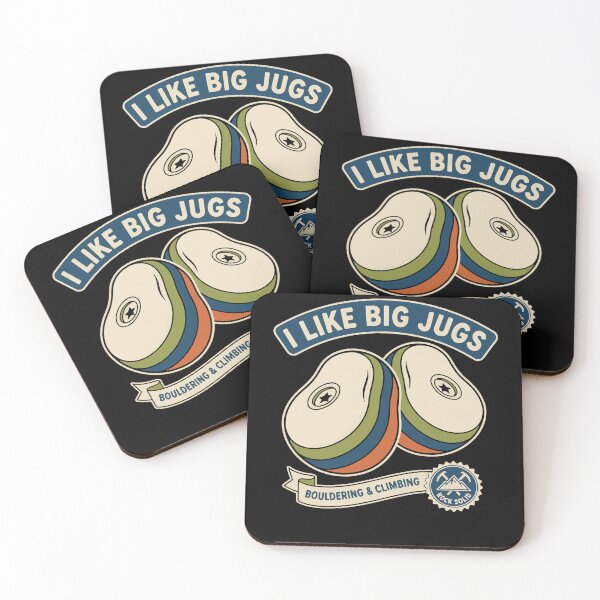Item preview, I Like Big Jugs Rock Climbing Bouldering Design designed and sold by LuminOrb.