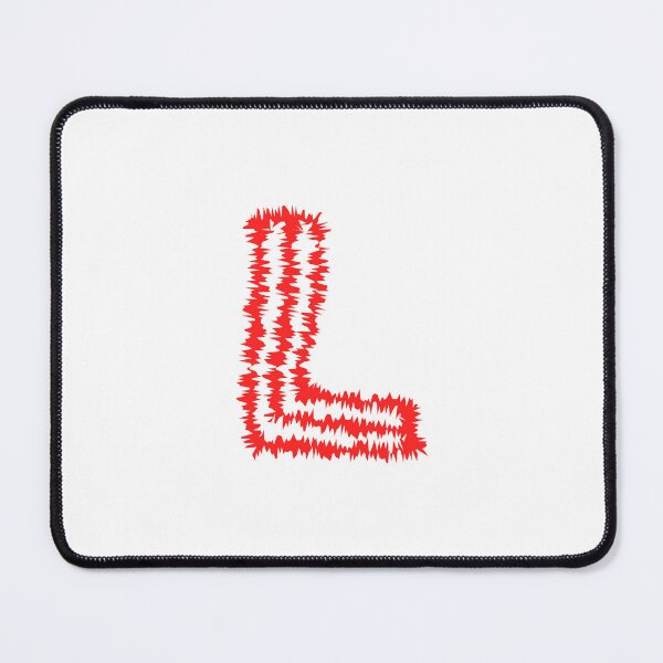 Item preview, Letter L Red Static Glitch Art designed and sold by uncoXab.