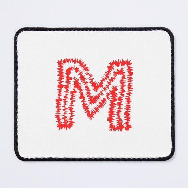 Item preview, Letter M Red Static Glitch Art designed and sold by uncoXab.