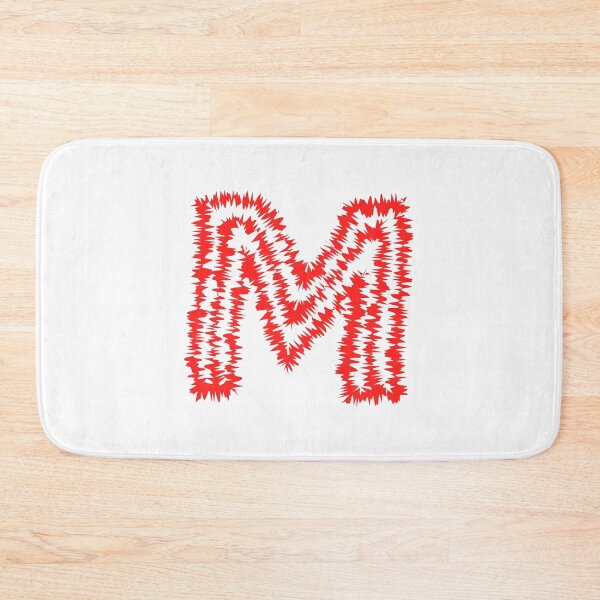 Item preview, Letter M Red Static Glitch Art designed and sold by uncoXab.