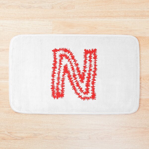 Item preview, Letter N Red Static Glitch Art designed and sold by uncoXab.
