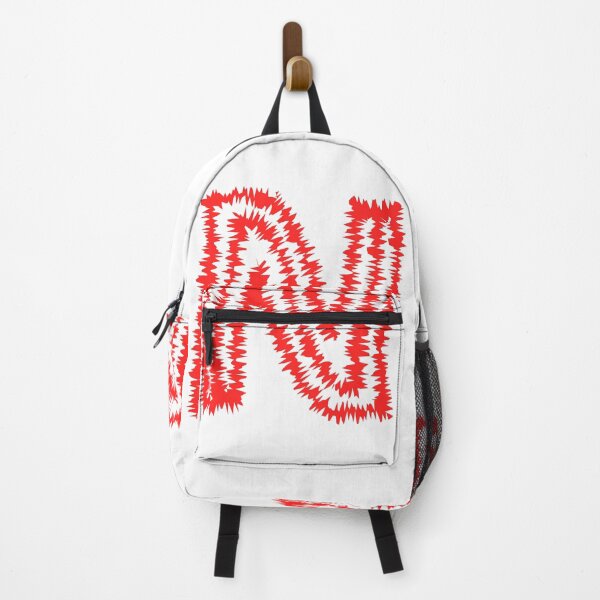 Item preview, Letter N Red Static Glitch Art designed and sold by uncoXab.