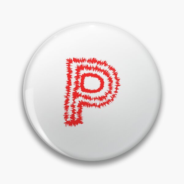 Item preview, Letter P Red Static Glitch Art designed and sold by uncoXab.