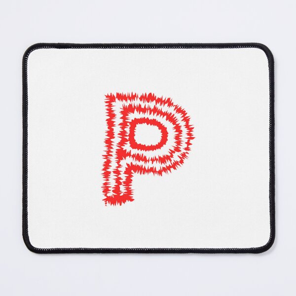 Item preview, Letter P Red Static Glitch Art designed and sold by uncoXab.