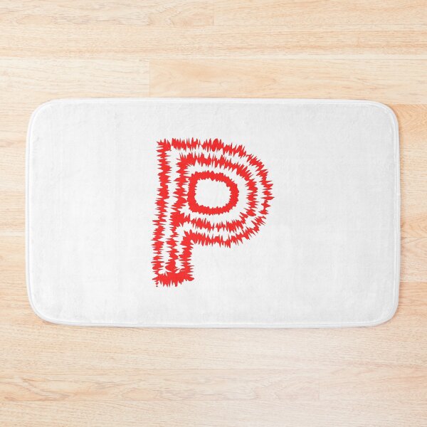 Item preview, Letter P Red Static Glitch Art designed and sold by uncoXab.