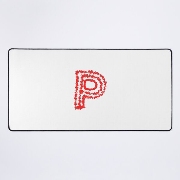 Item preview, Letter P Red Static Glitch Art designed and sold by uncoXab.